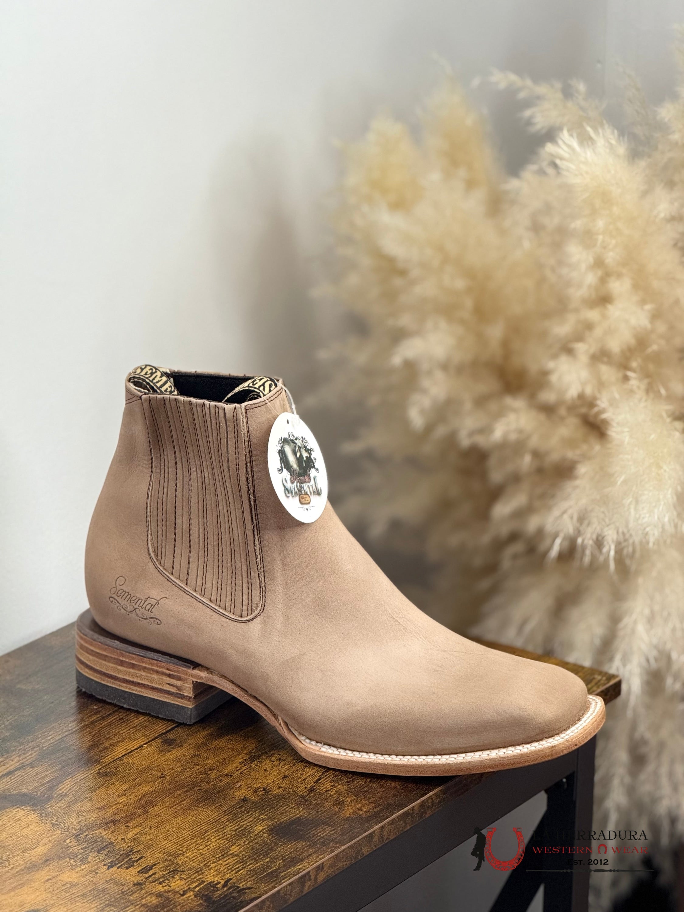 SEMENTAL SHORT BOOT RODEO NOBUCK NOGAL -RSBA100053 BOTAS HOMBRES