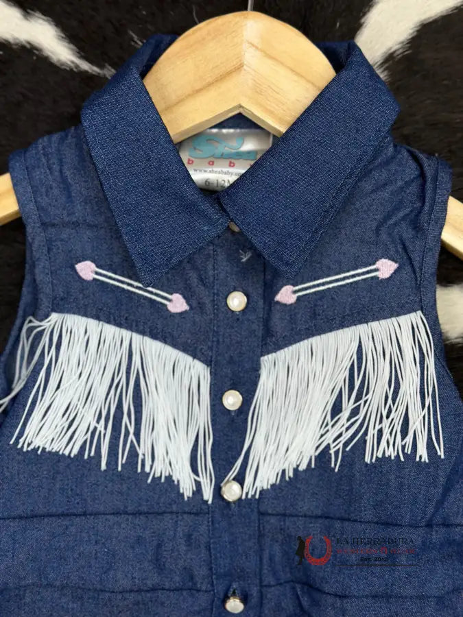 Shea Baby Denim Vintage Romper Niños