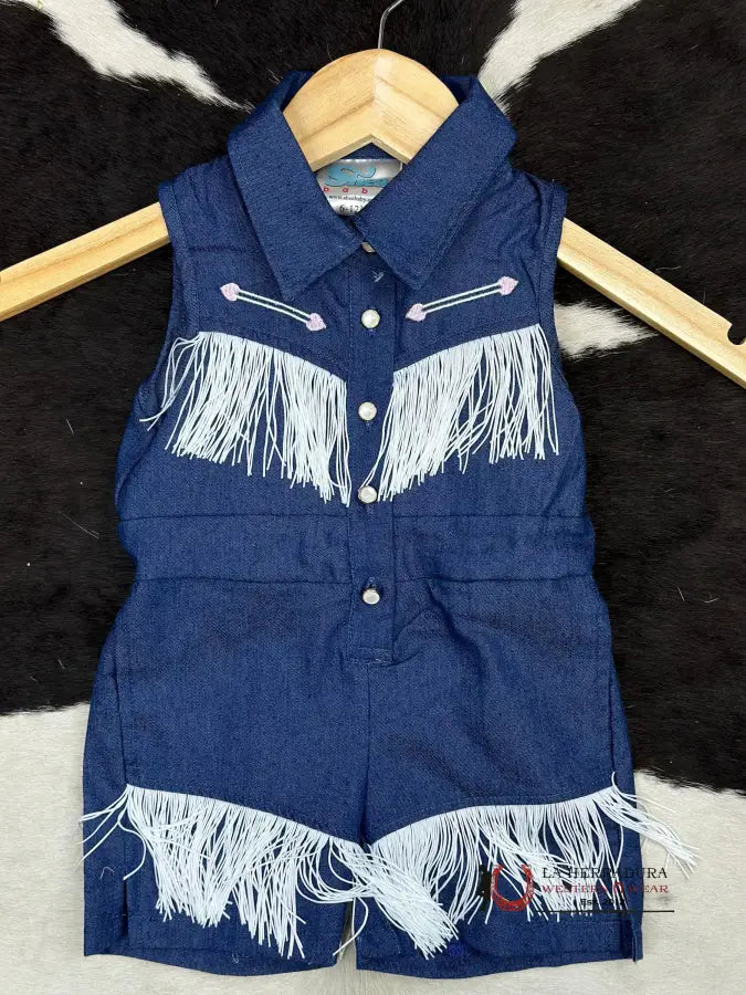 Shea Baby Denim Vintage Romper Niños