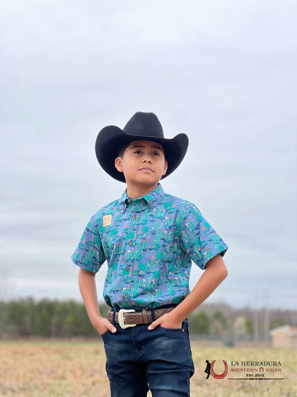 SHIRTS FOR KISD ARIAT CACTUS MINT MANGA CORTA