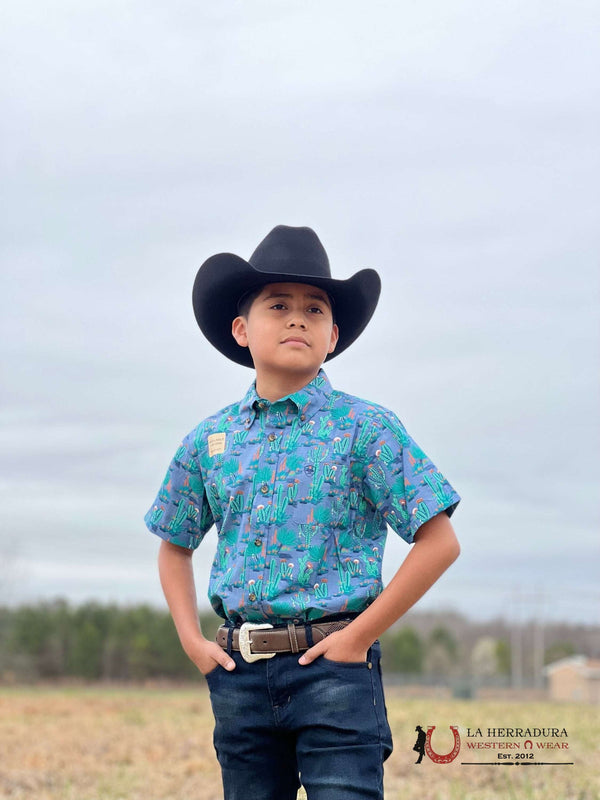 SHIRTS FOR KISD ARIAT CACTUS MINT MANGA CORTA