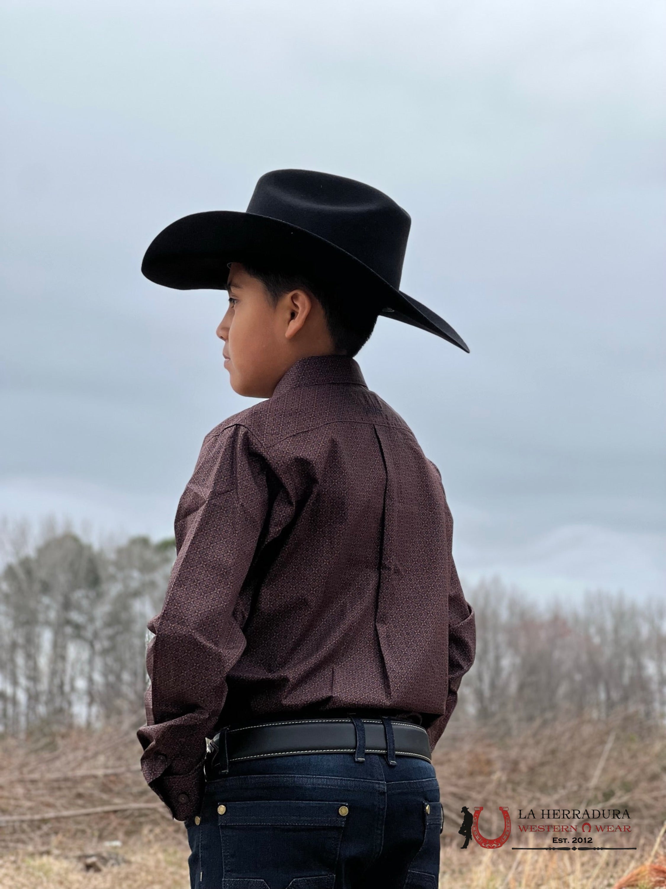 Shirts For Kisd Ariat Trial Brown Niños
