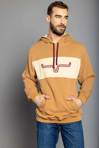 SUDADERA CON CAPUCHA KIMES RANCH SIDE WINDER MARRÓN
