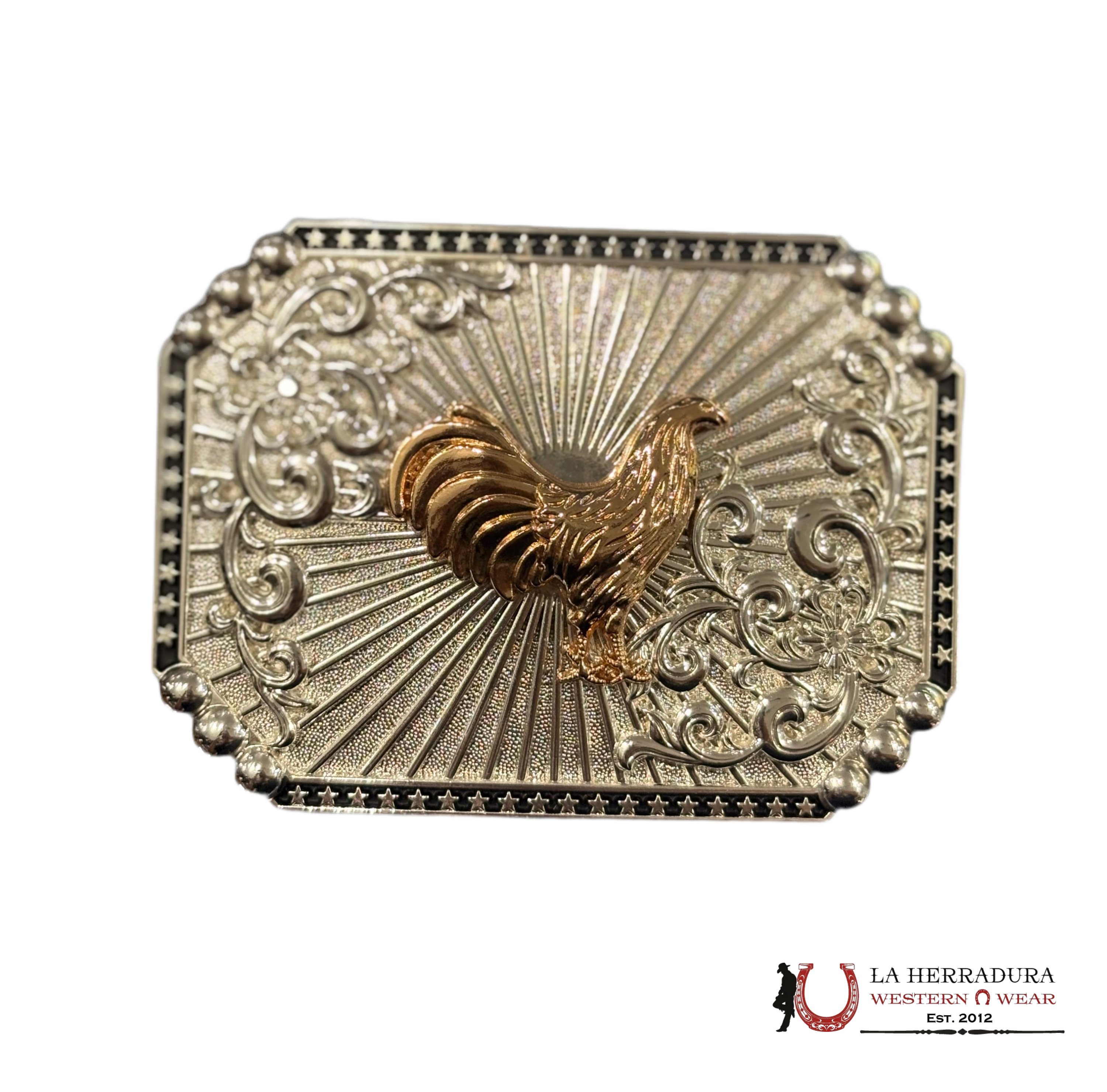 SILVER GALLO VINE BUCKLE ACCESORIOS
