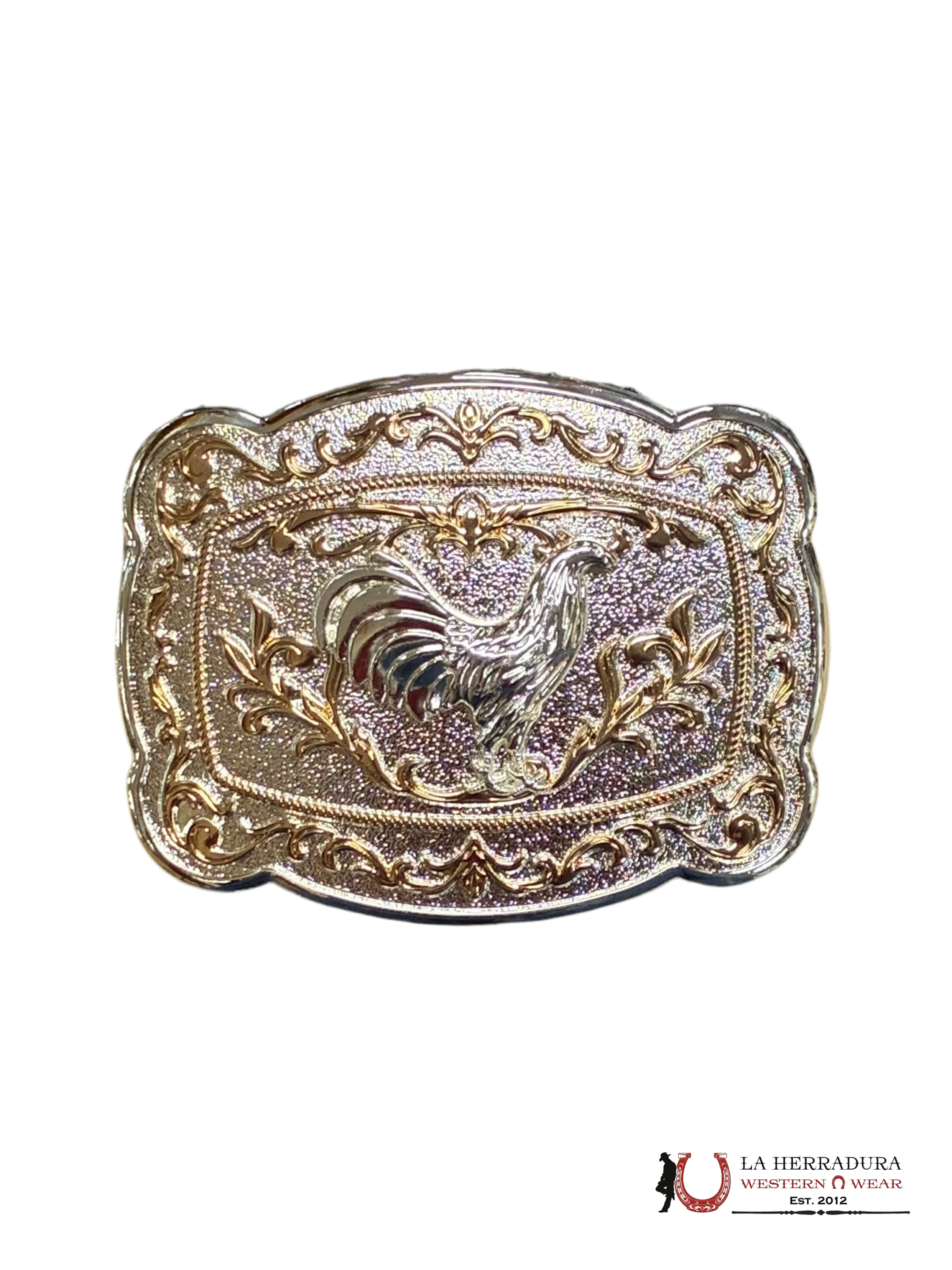 SILVER & GOLD DESIGN GAYO ROUND CORNER BUCKLE