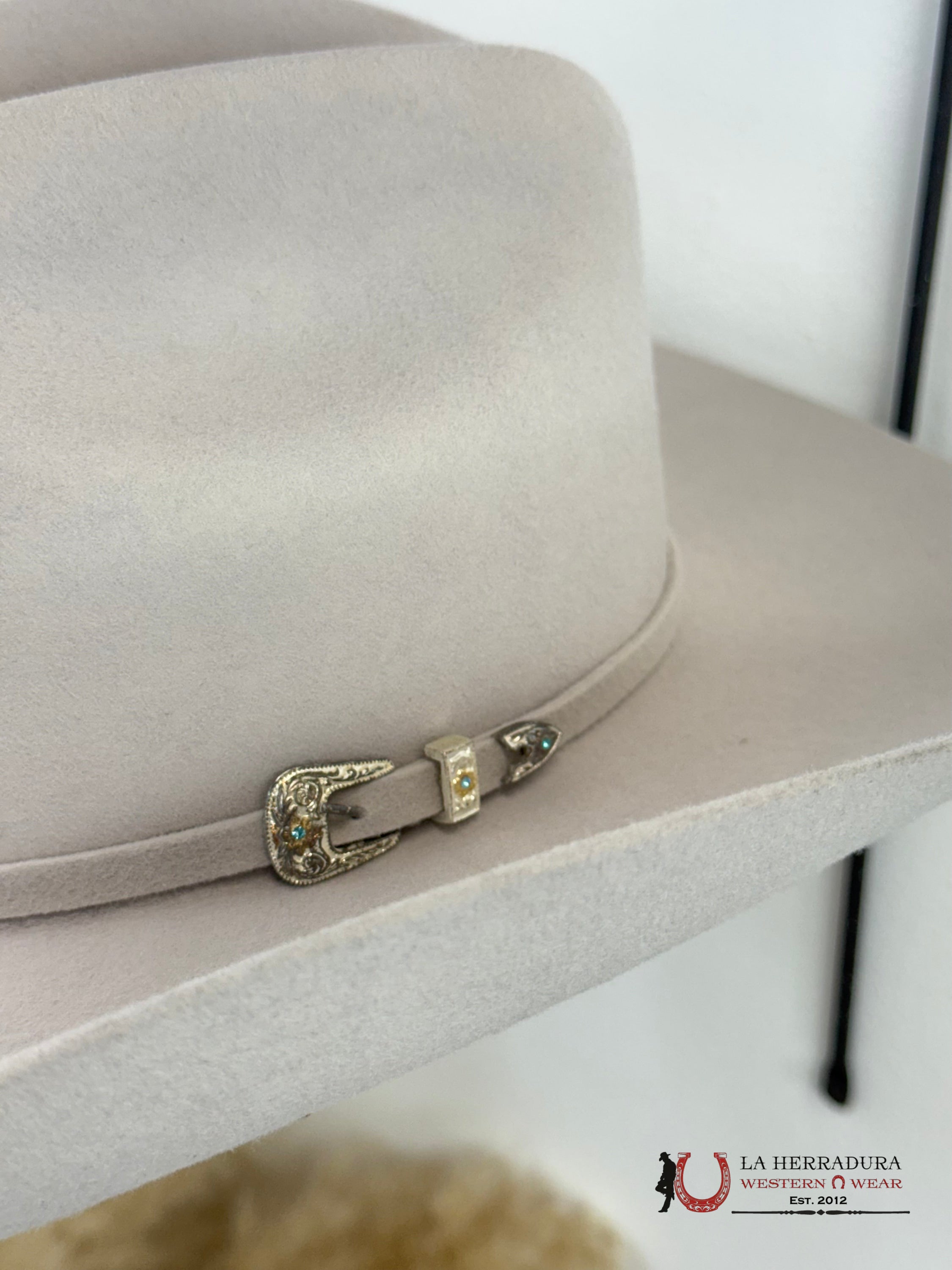 SILVER GREY BULLHIDE 8X COWBOY FELT HAT TEJANA