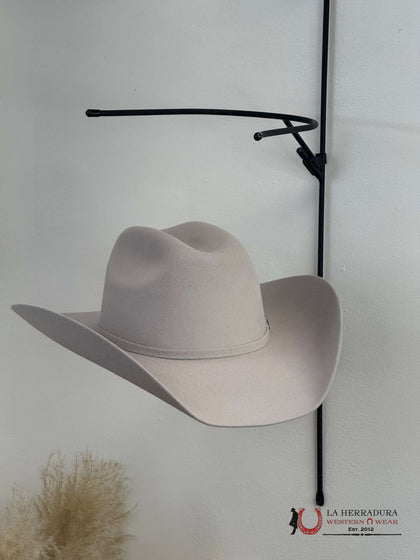 SOMBRERO DE FIELTRO VAQUERO GRIS PLATA 8X DE PIEL DE TORO