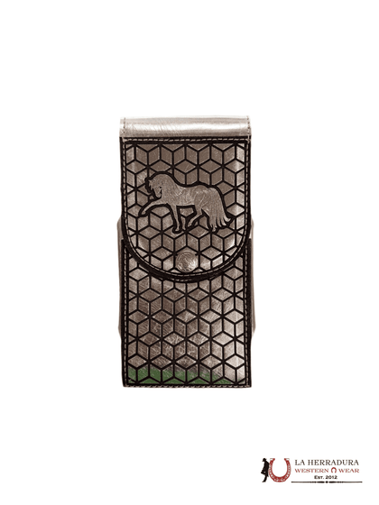 FUNDA DE TELÉFONO CABALLO PLATEADO