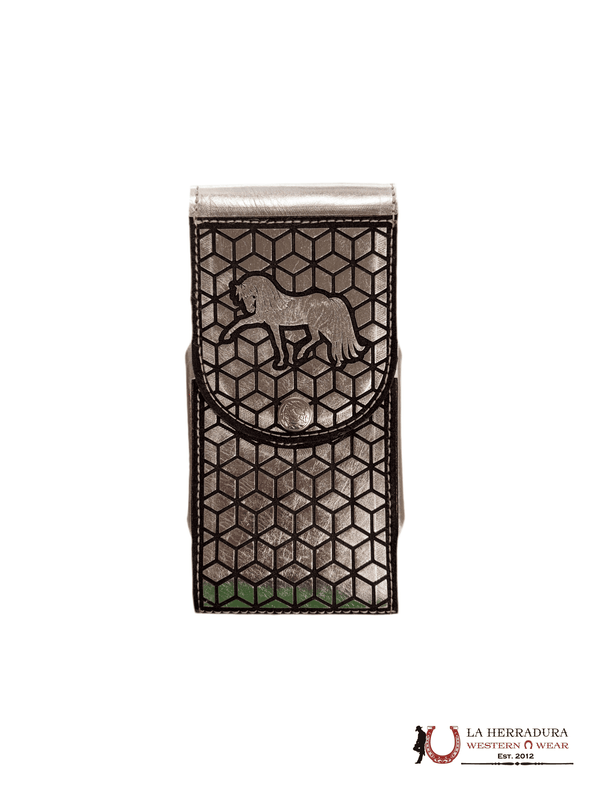 FUNDA DE TELÉFONO CABALLO PLATEADO