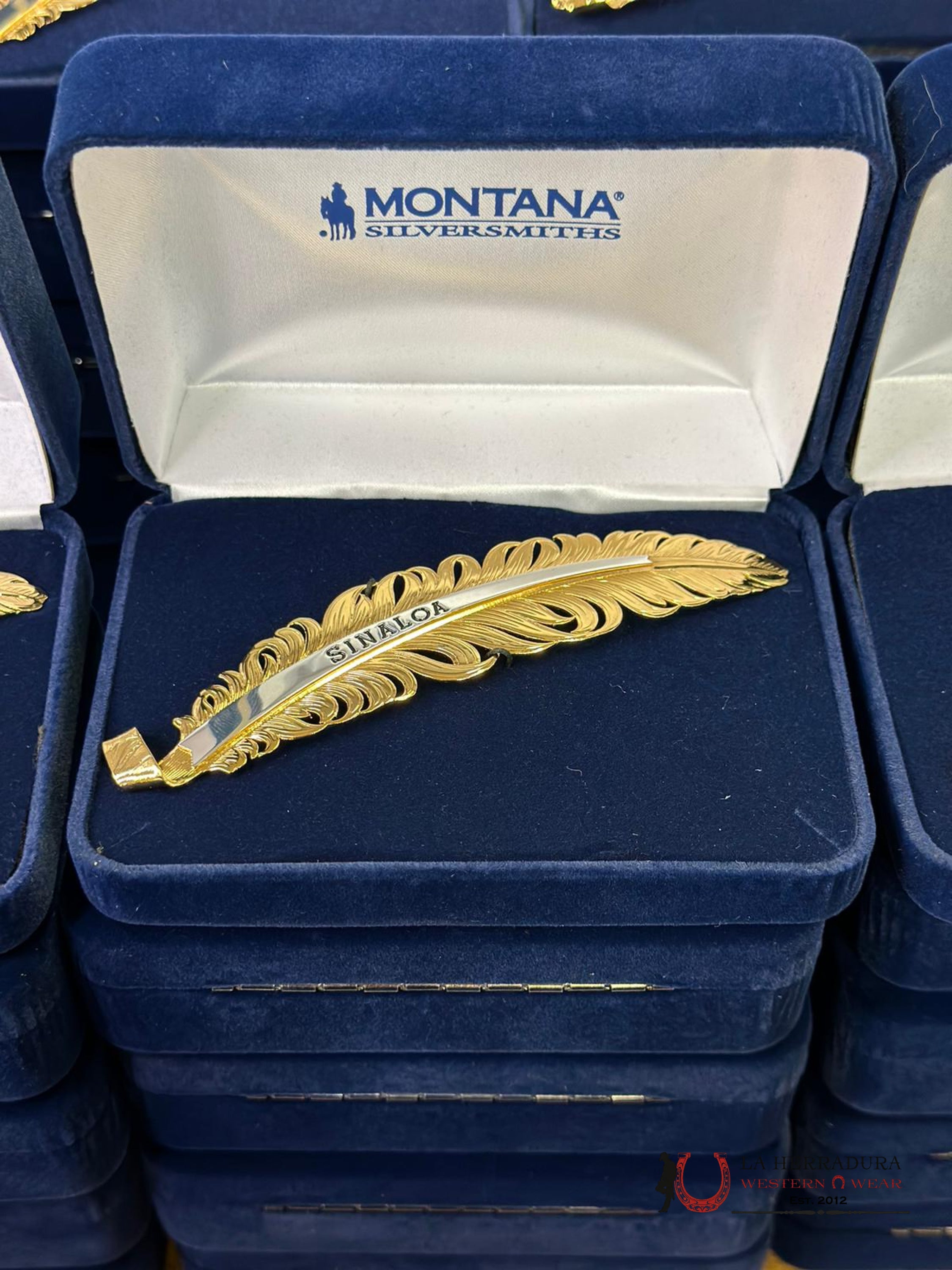 Montana Hat Feather Dorado Sinaloa Accesorios