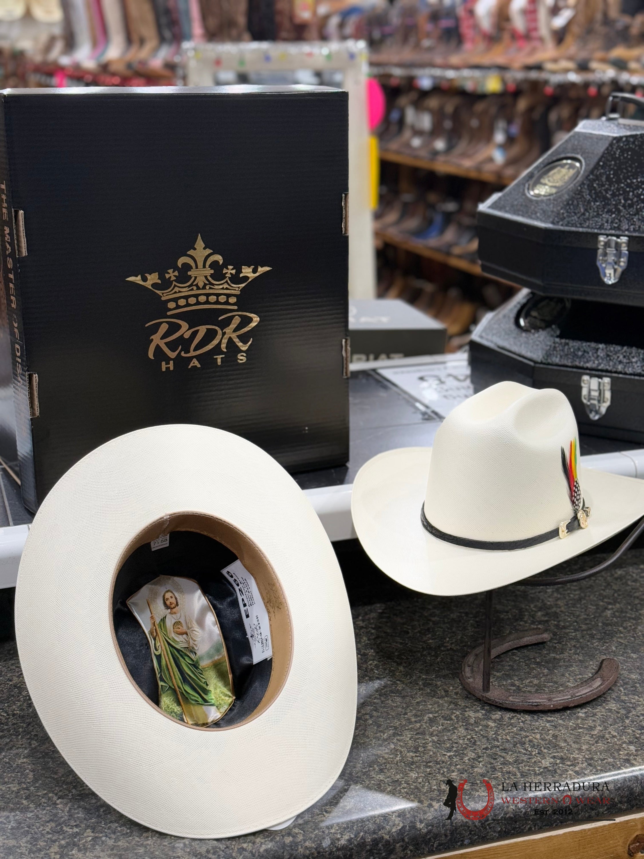 Sombrero San Judasrdr 100X Premium Copa Alta Natural 3 1/2 Sinaloa Tejana