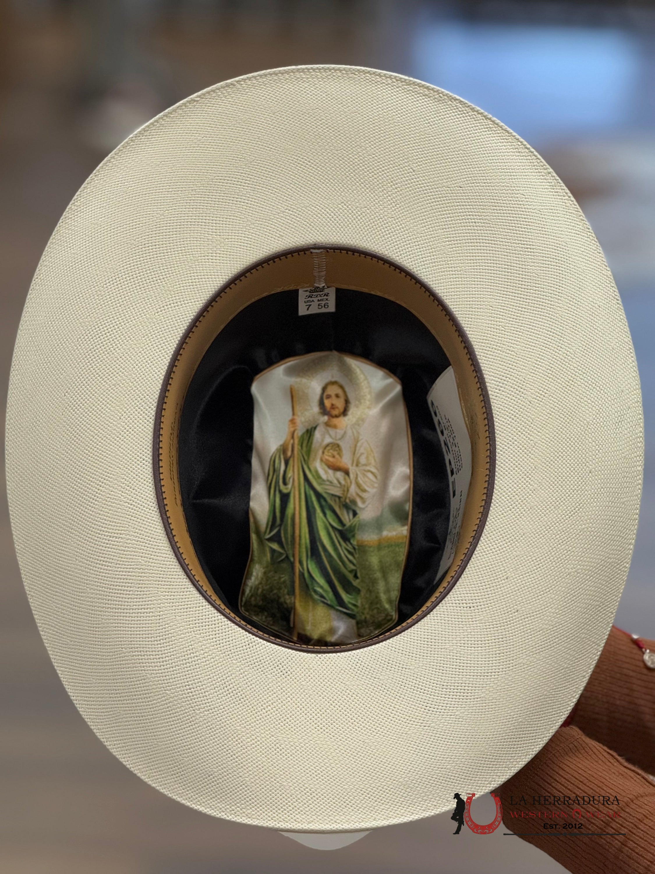 Sombrero San Judasrdr 100X Premium Copa Alta Natural 3 1/2 Sinaloa Tejana