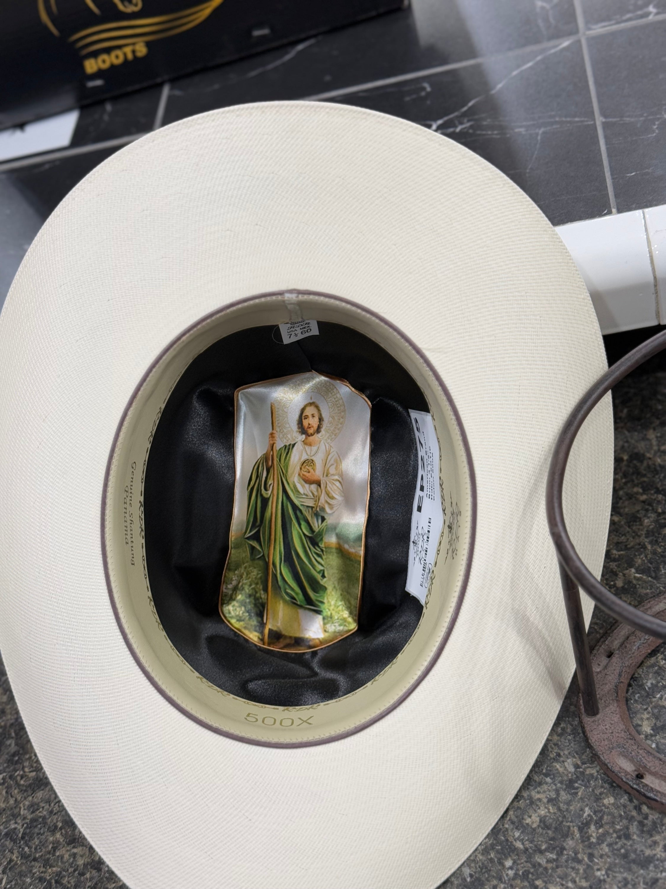 Sombrero San Judas Rdr 500X Patron Premium Copa Alta Natural 3 1/2 Sinaloa Tejana