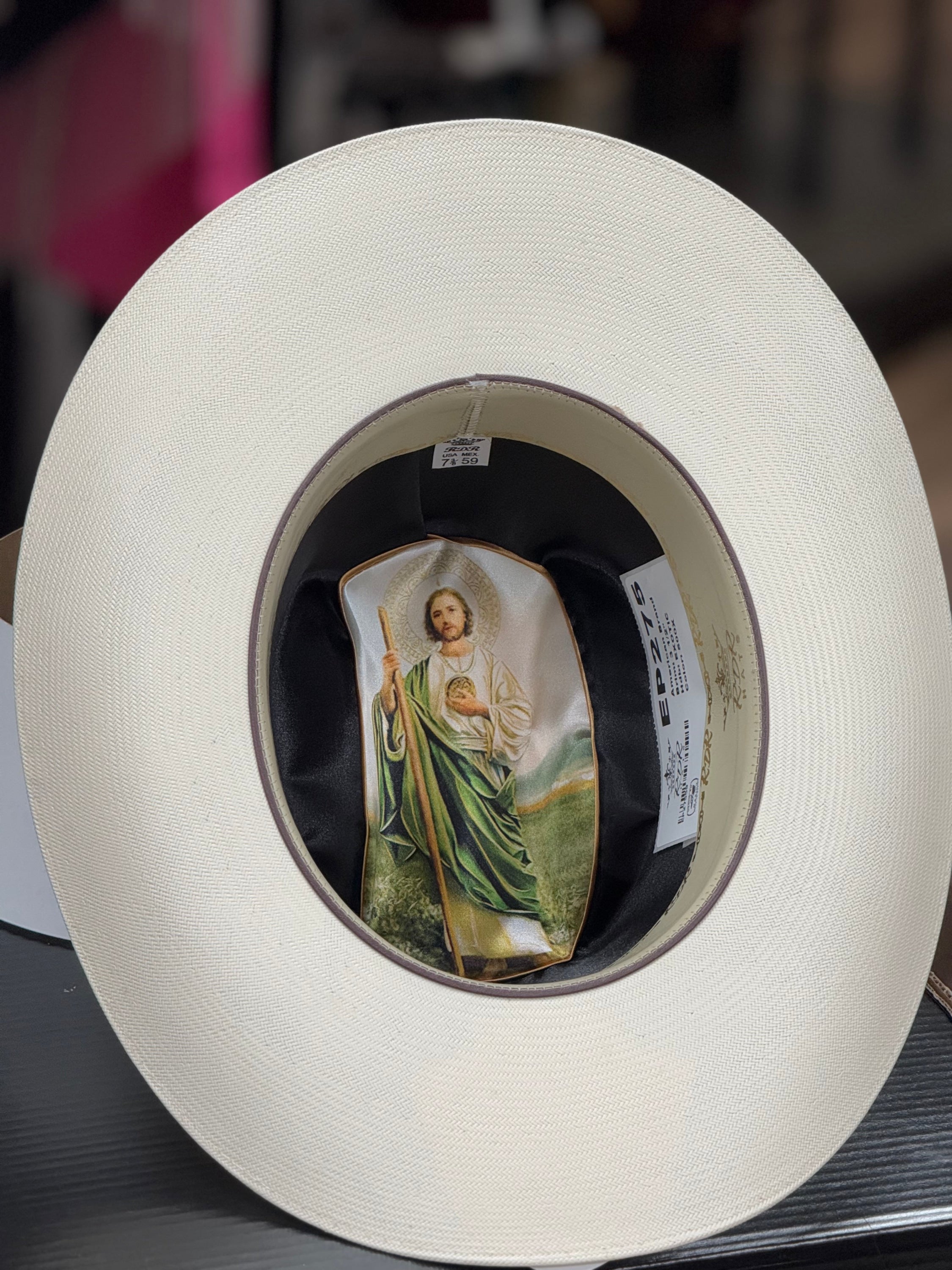 Sombrero San Judas Rdr 500X Patron Premium Copa Alta Natural 3 1/2 Sinaloa Tejana