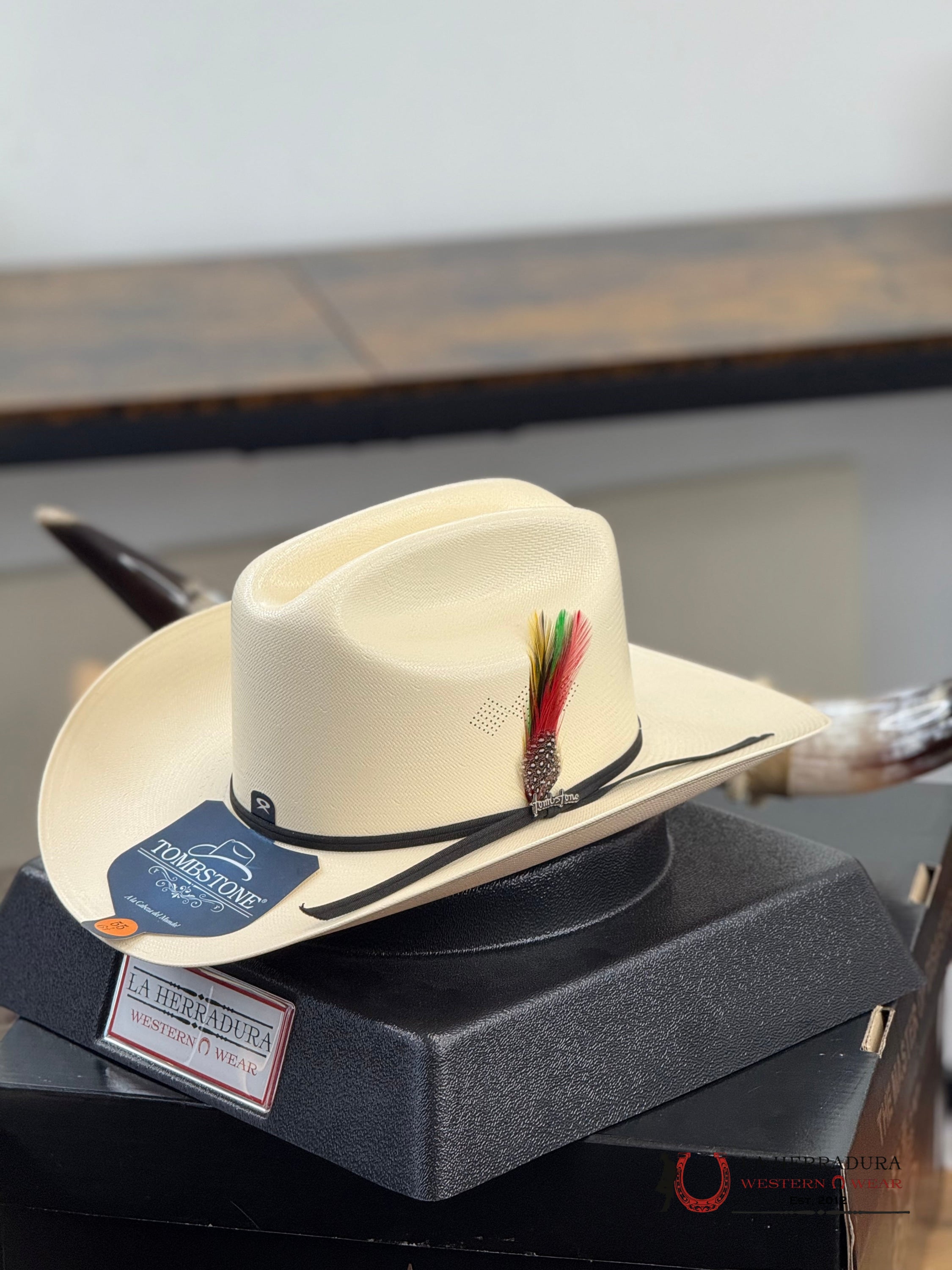 SOMBRERO TOMBSTONE 100x COPA CHICA CHAPARRAL REGULAR NATURAL 3 1/2 ALA TEJANA