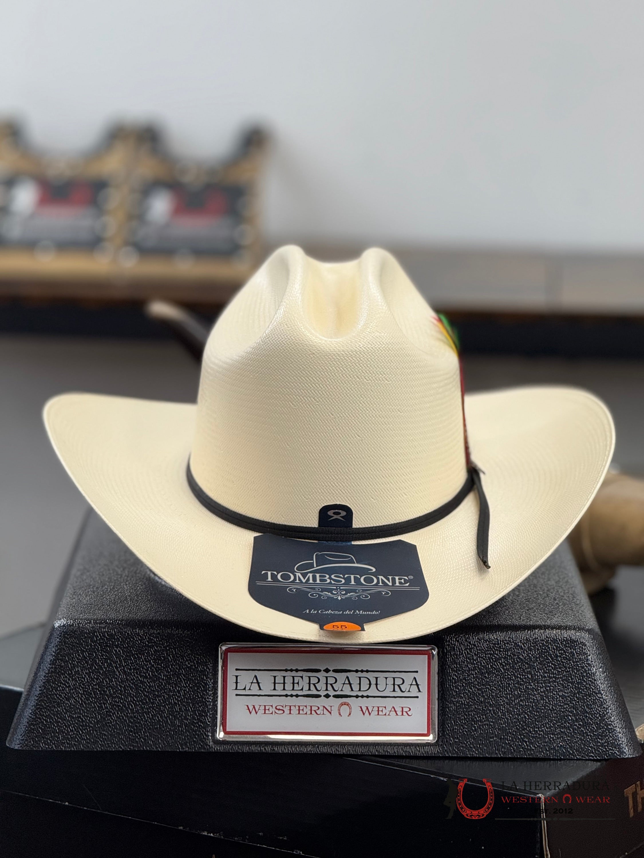 SOMBRERO TOMBSTONE 100x COPA CHICA CHAPARRAL REGULAR NATURAL 3 1/2 ALA TEJANA