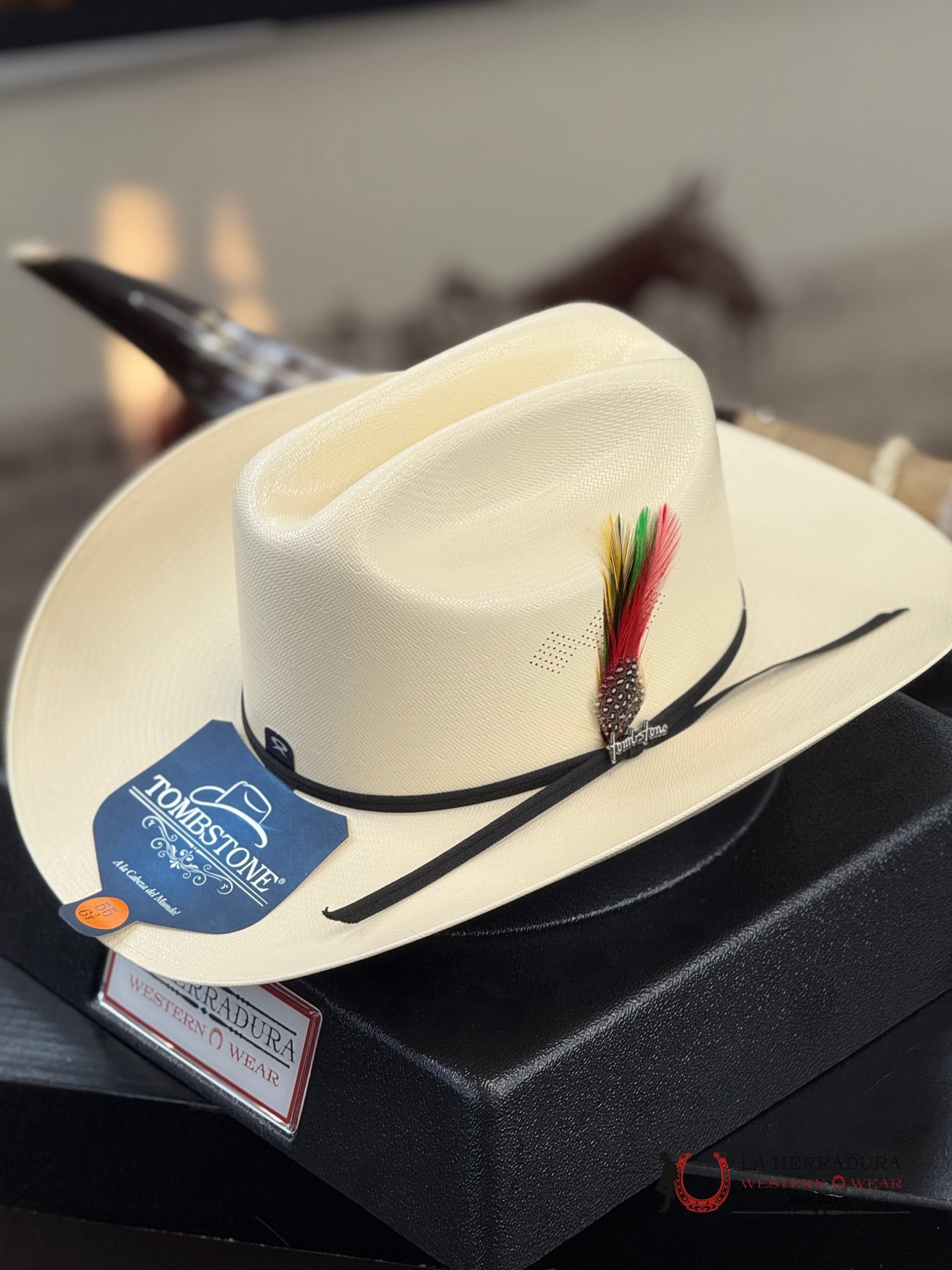 SOMBRERO TOMBSTONE 100x COPA CHICA CHAPARRAL REGULAR NATURAL 3 1/2 ALA TEJANA