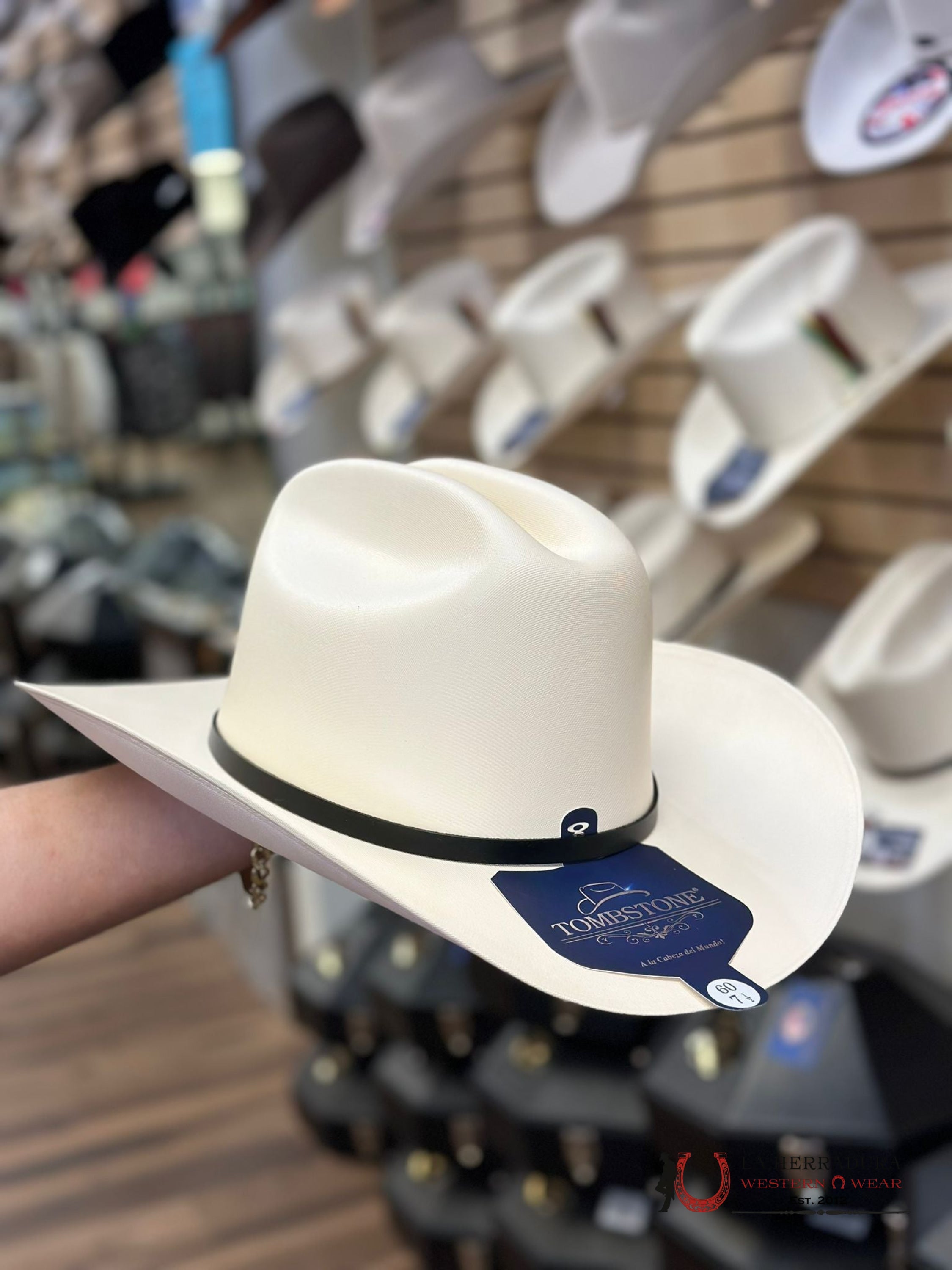 Sombrero Tombstone 5000X Copa Alta Johnson Regular Natural 3 1/2 Tejana