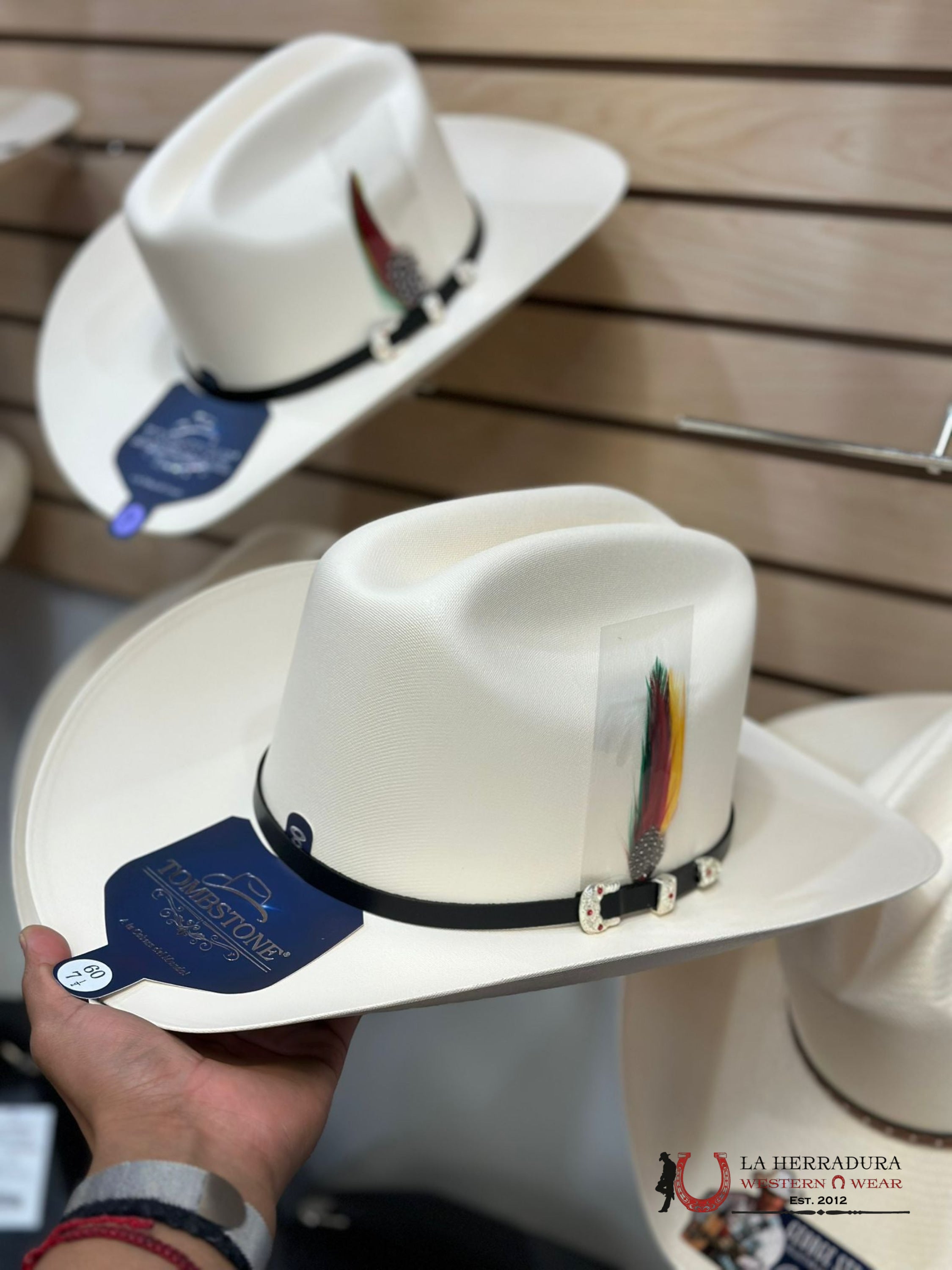 Sombrero Tombstone 5000X Copa Alta Johnson Regular Natural 3 1/2 Tejana