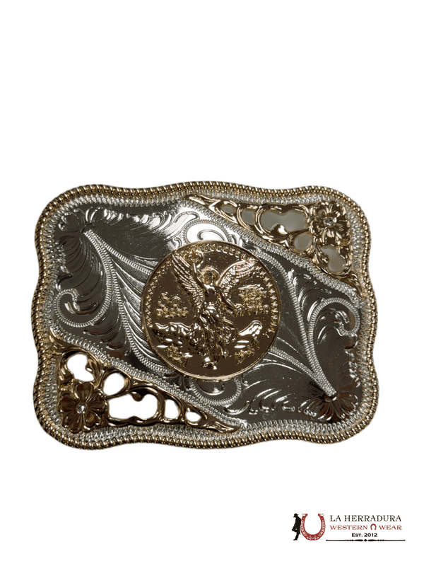 SQUARE BUCKLE 50 PESOS ROSE GOLD