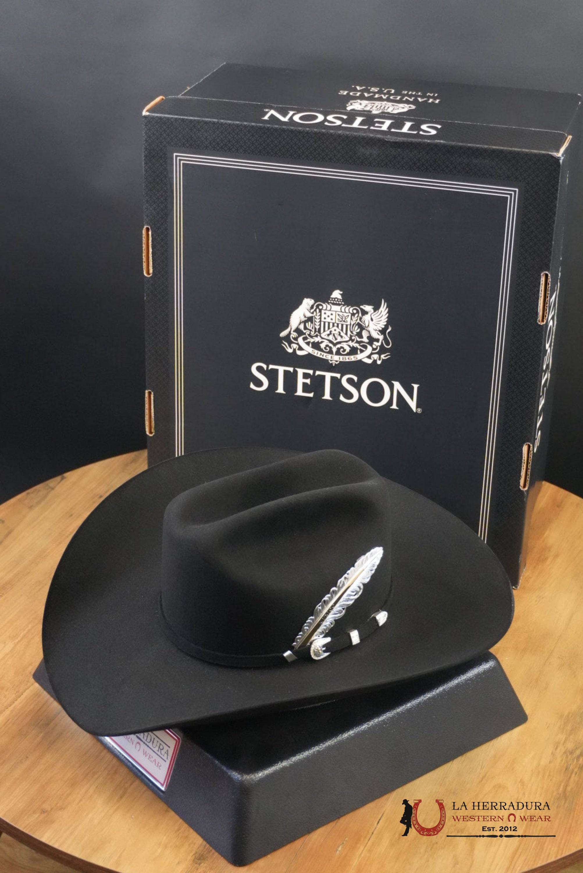 STETSON 10X SHASTA BLACK TEJANA