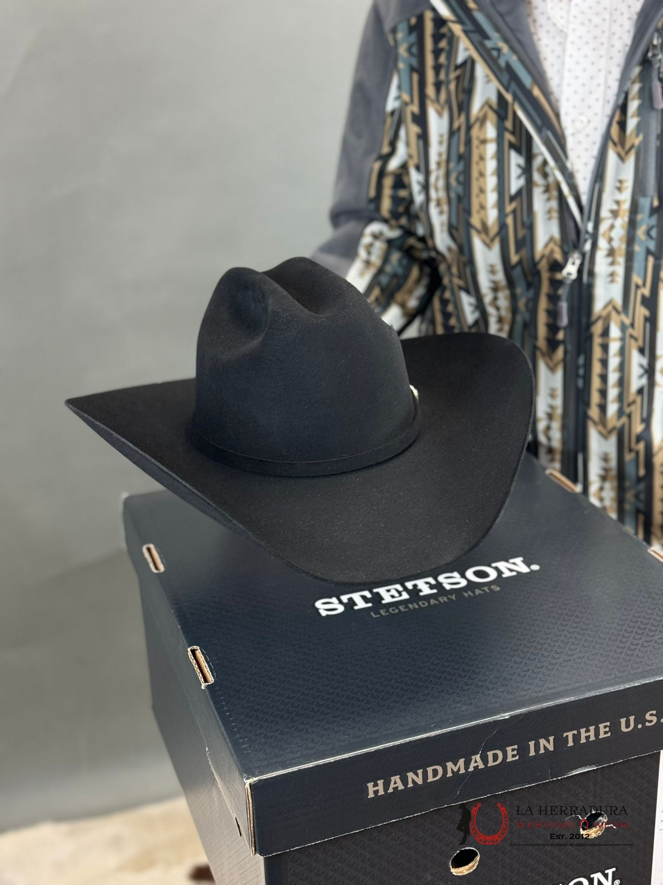 Stetson 10X Shasta Black Tejana