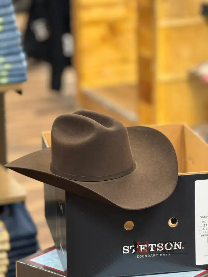 Stetson 10X Shasta Chocolate Tejana