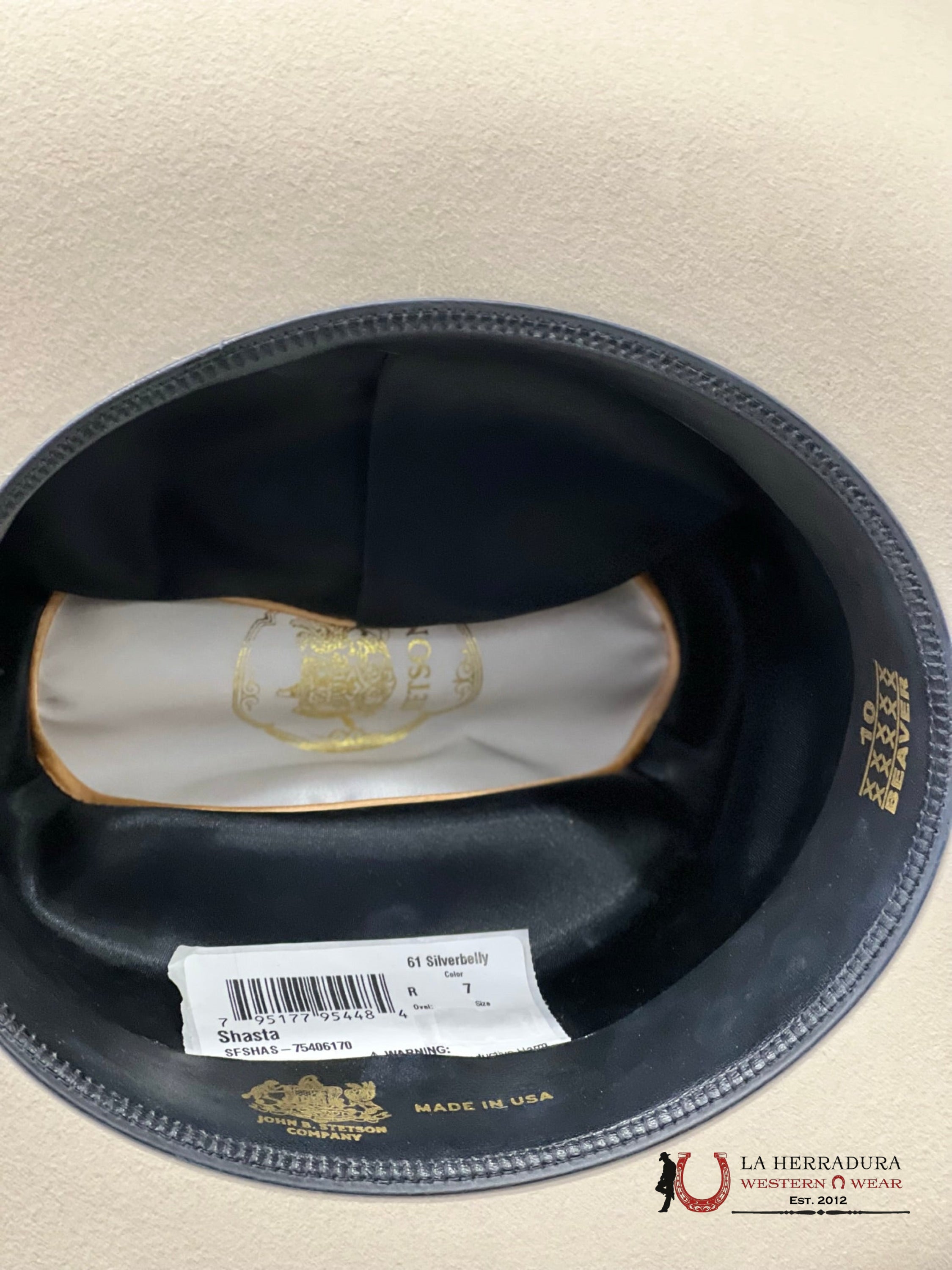 Stetson 10X Shasta Silver Belly Tejana