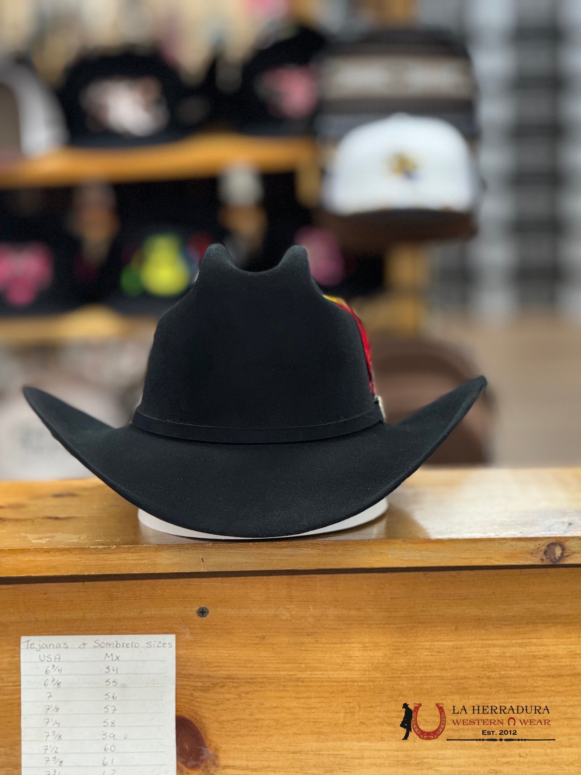 Stetson Cowboy Hat El Patron 30X Black Tejana