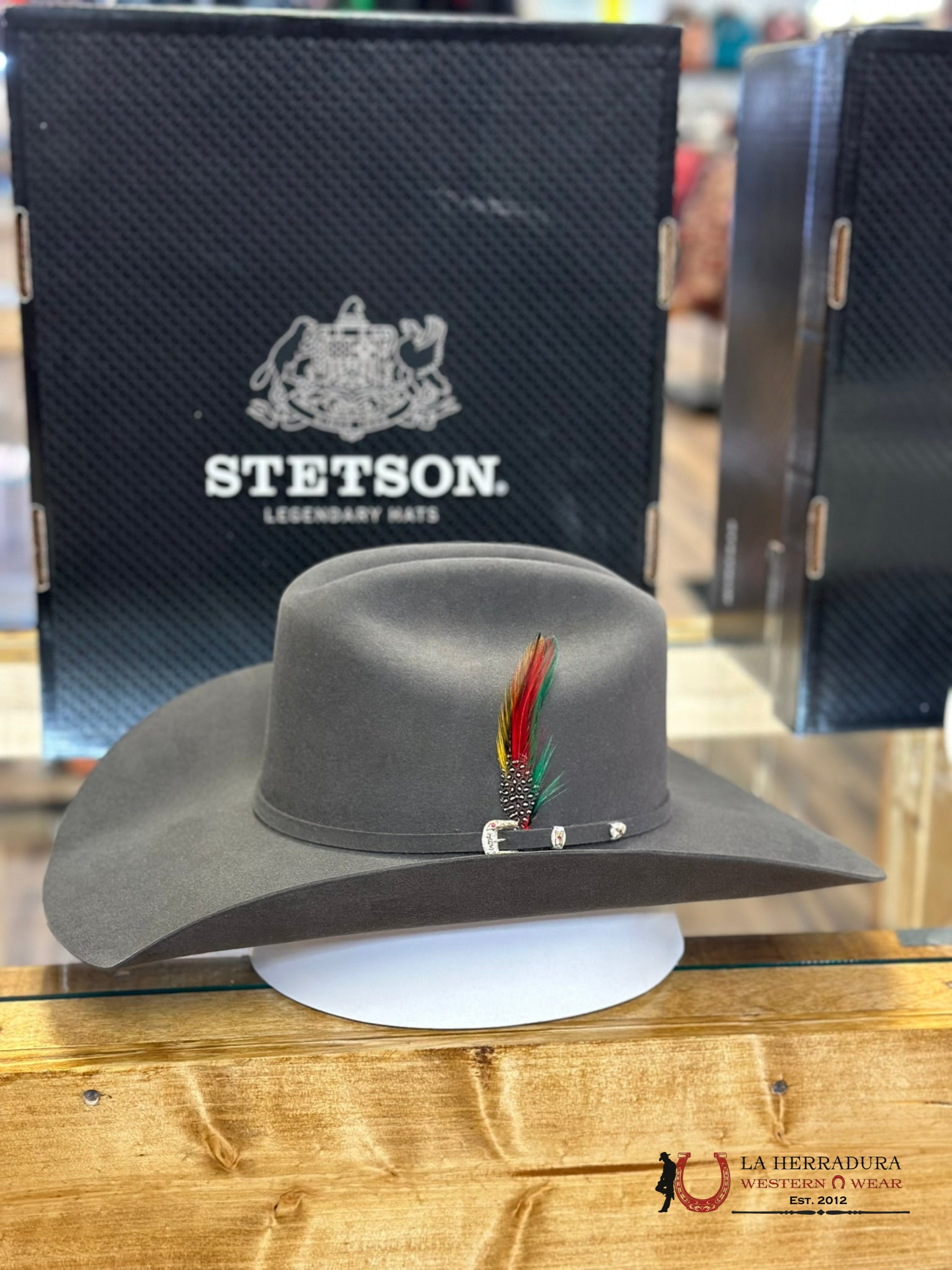 Stetson Cowboy Hat El Patron 30X Charcoal Tejana