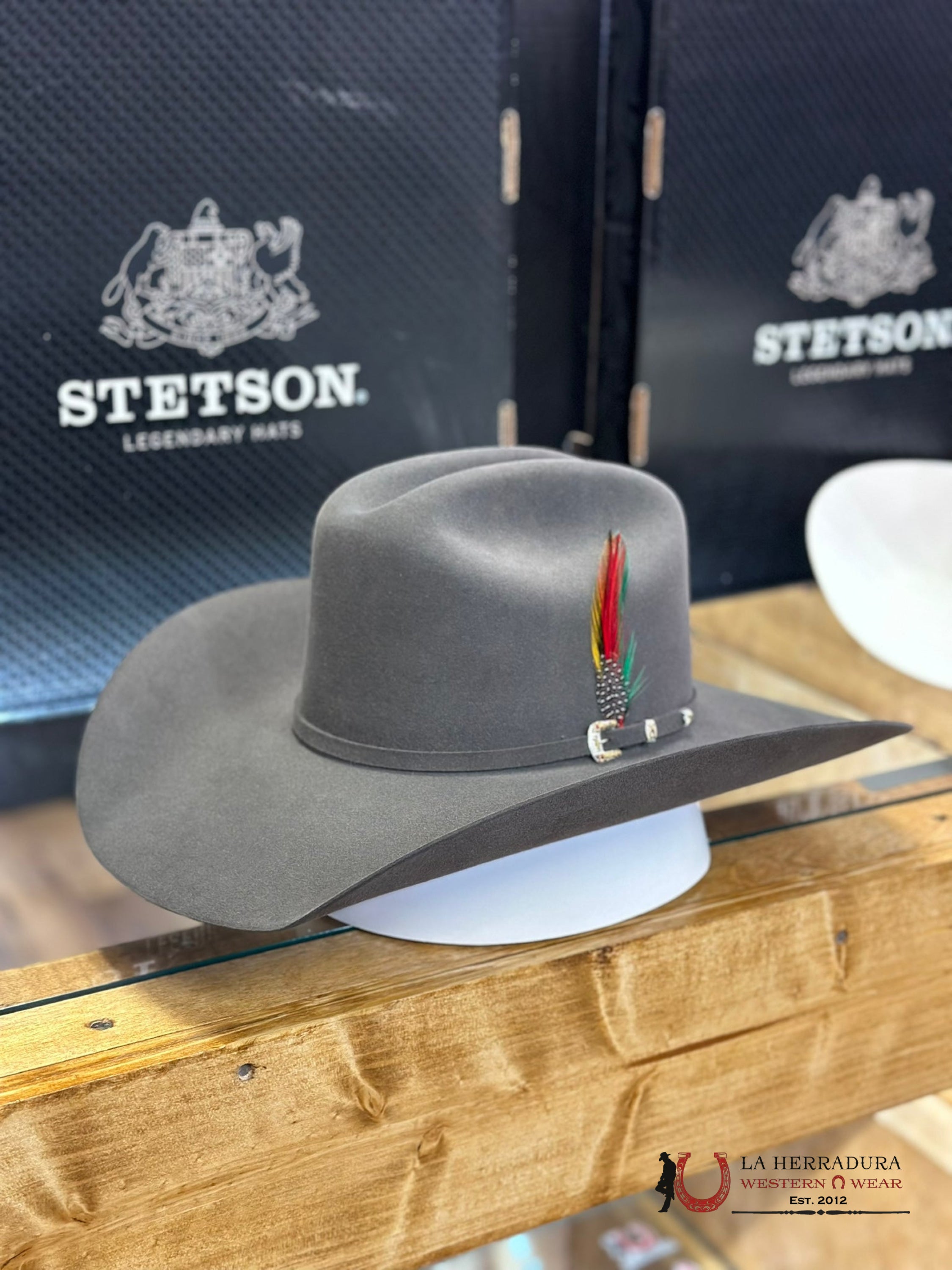 Stetson Cowboy Hat El Patron 30X Charcoal Tejana