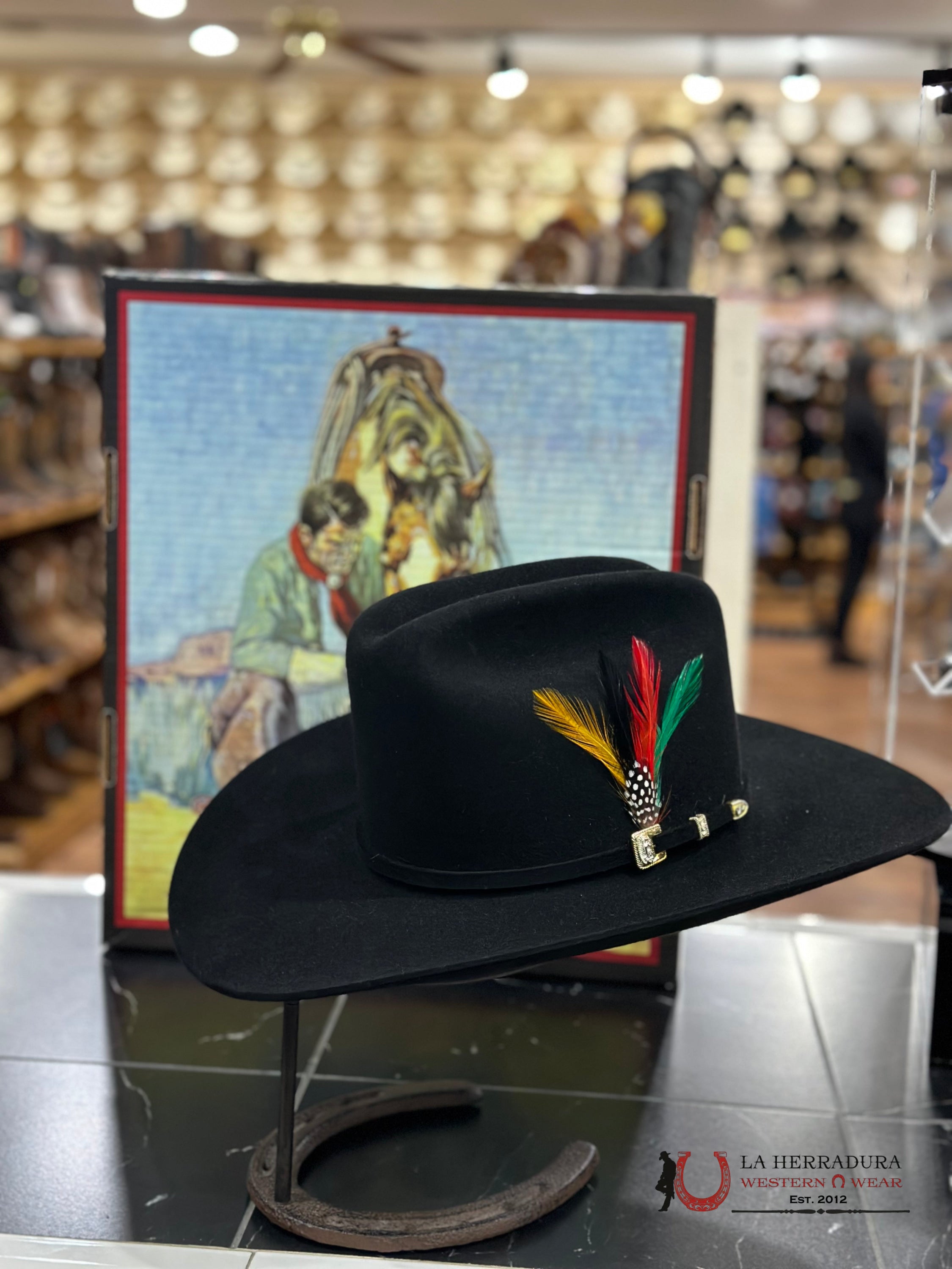 Stetson Guadalupana 6X Negro Tejana