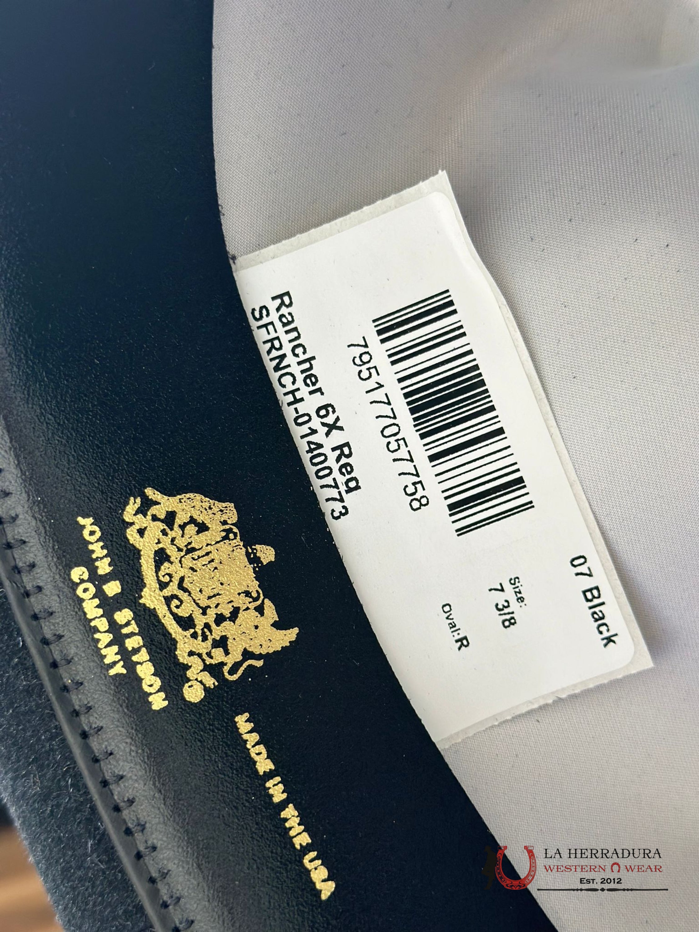 Stetson Rancher 6X Negro Tejana