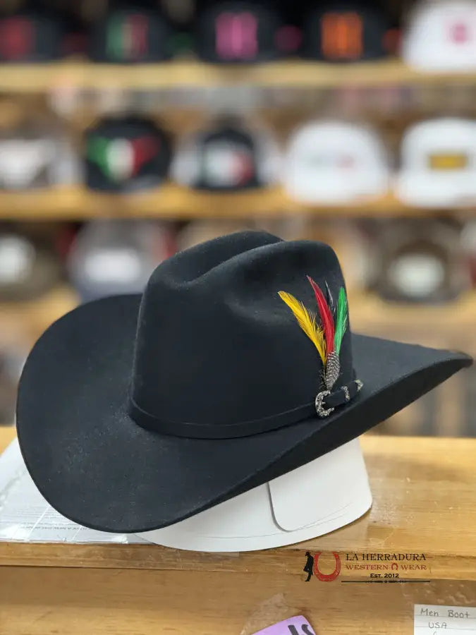 Stetson 6X Palacio Ii Black Tradicional Tejana