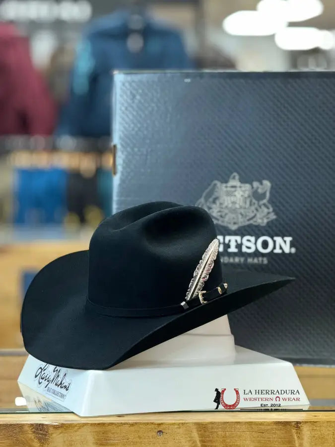 Stetson Cowboy Hat El Patron 30X Black Tejana