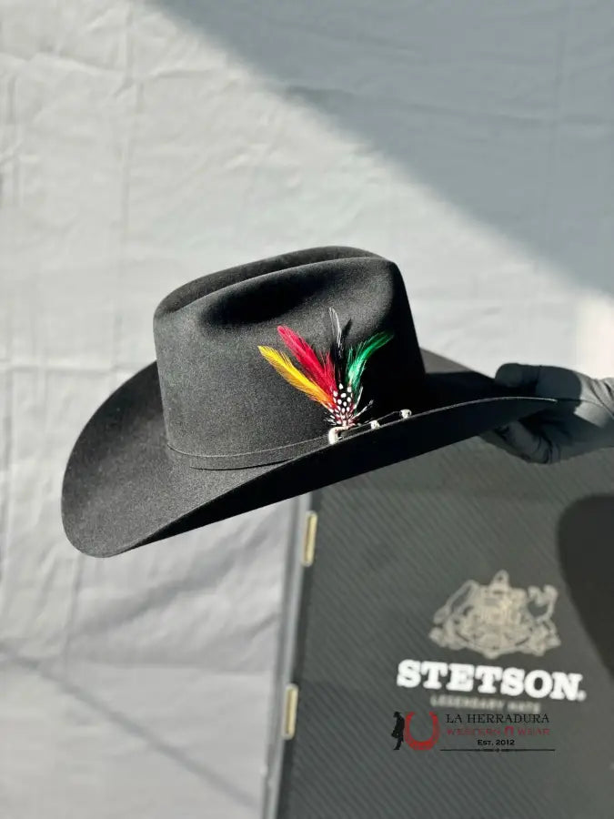 Stetson Cowboy Hat El Patron 30X Black Tejana