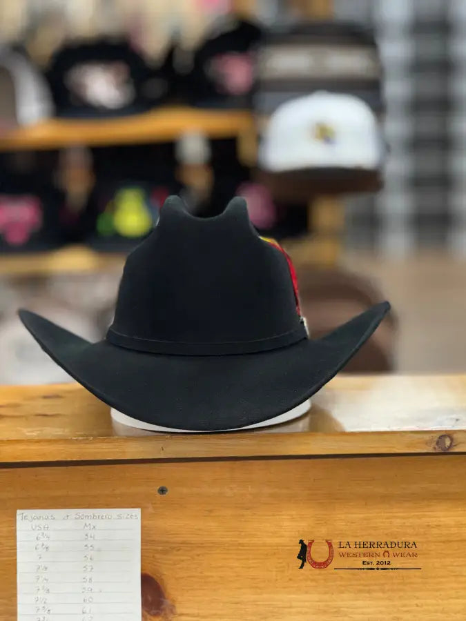 Stetson Cowboy Hat El Patron 30X Black Tejana