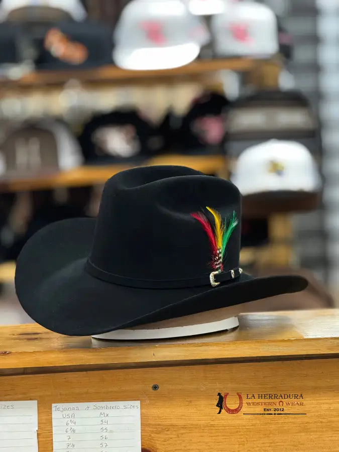 Stetson Cowboy Hat El Patron 30X Black Tejana