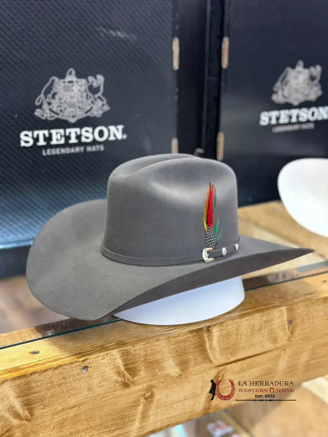 Stetson Cowboy Hat El Patron 30X Charcoal Tejana