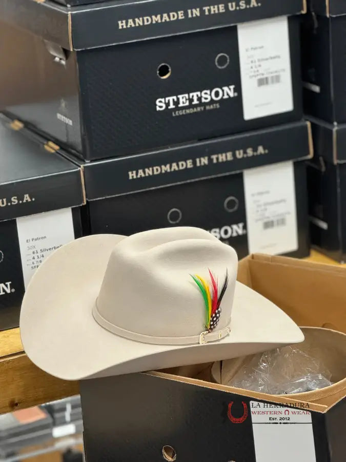 Stetson Cowboy Hat El Patron 30X Silver Belly Tejana