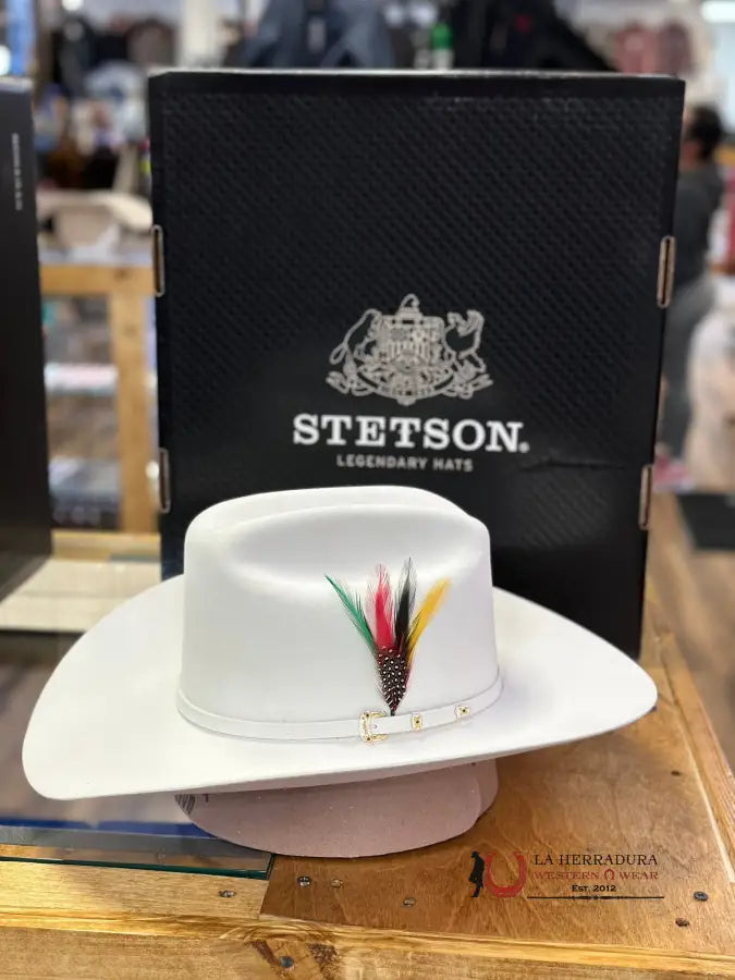 Stetson Cowboy Hat El Patron 30X White Tejana