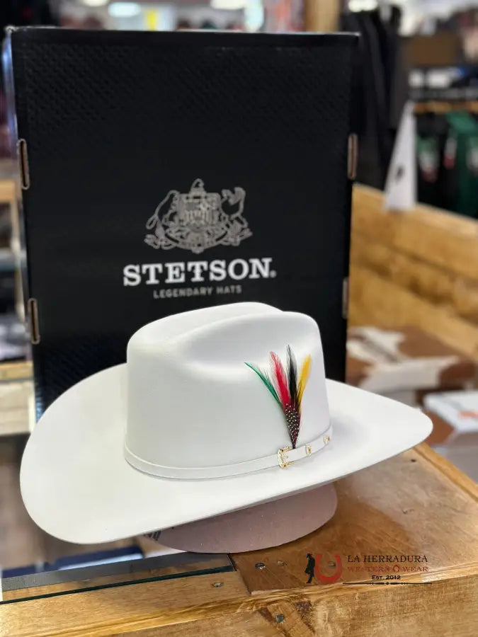 Stetson Cowboy Hat El Patron 30X White Tejana