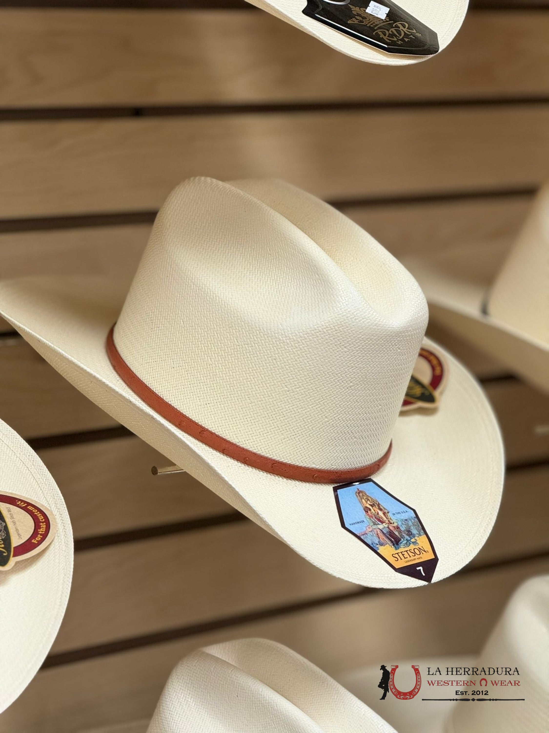 Stetson Straw Hat 10X Primo Cognac Tejana