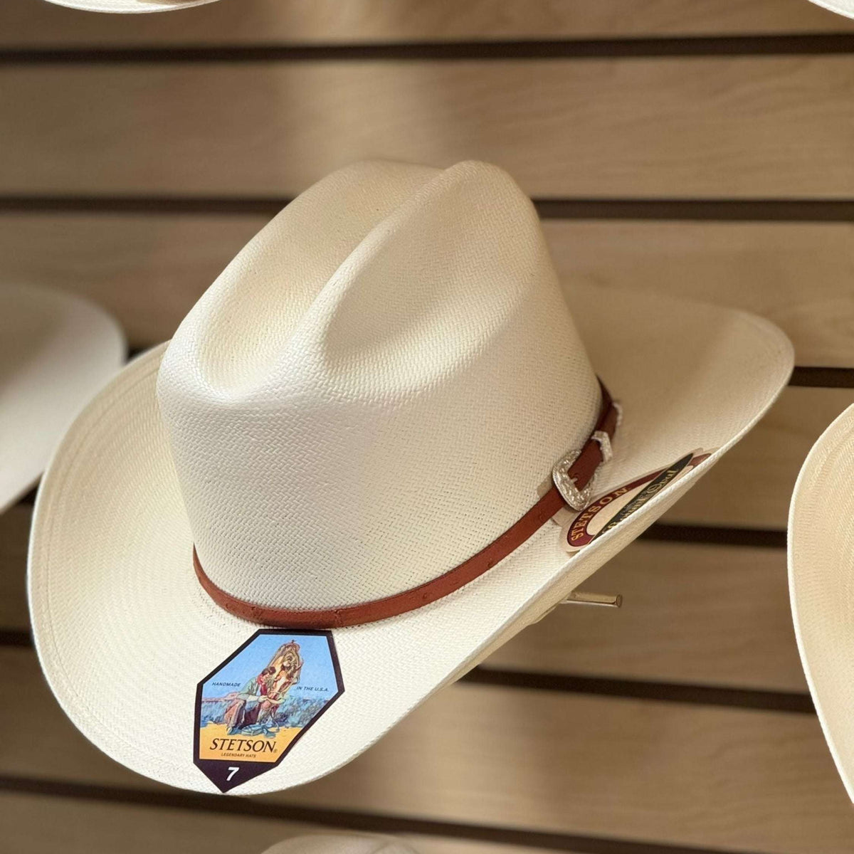 STETSON STRAW HAT 10x PRIMO COGNAC