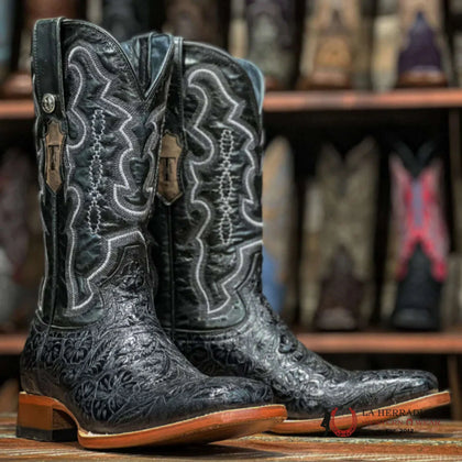 TANNER MARK MEN BOOT BLACK FANGO TOP PRINT-1708