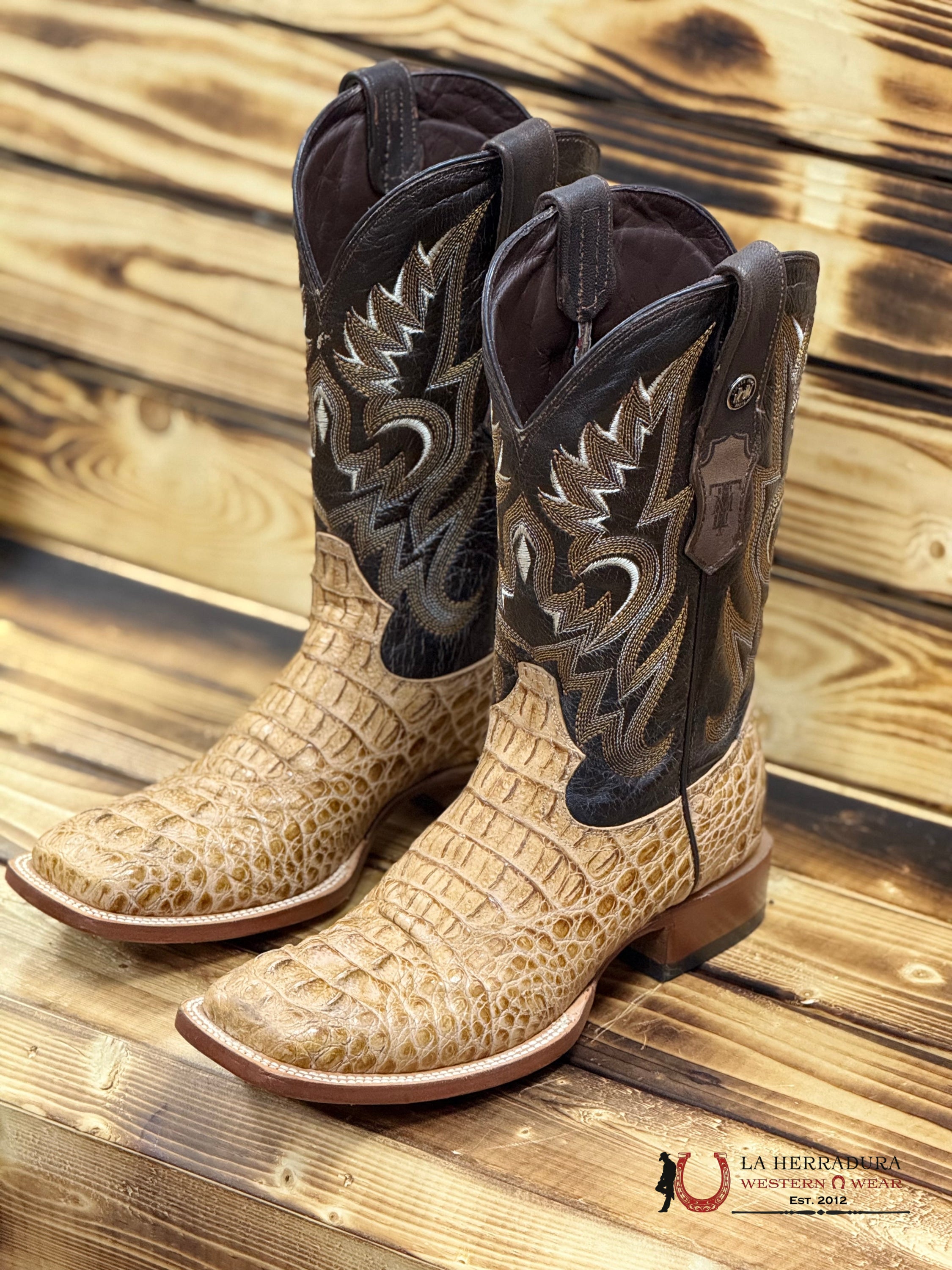 TANNER MARK MENS PRINT HORNBACK MATTEKABUL MED BROWN TOP-5535 BOTAS HOMBRES