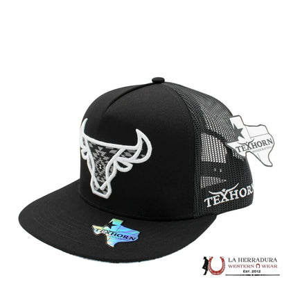 TEXAS HORN CAPS BLACK .1 KIDS
