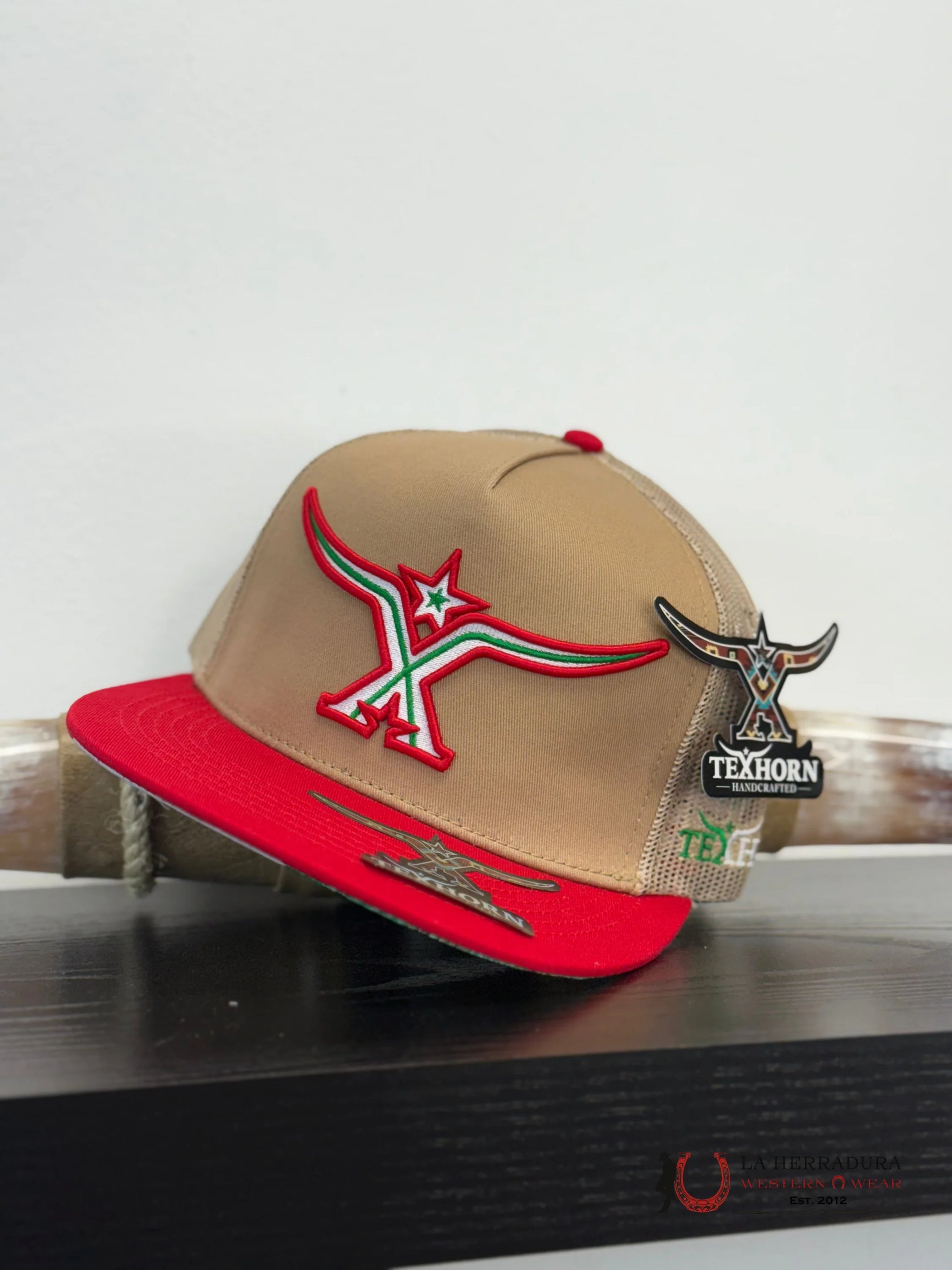 TEXAS HORN CAPS RED style 3