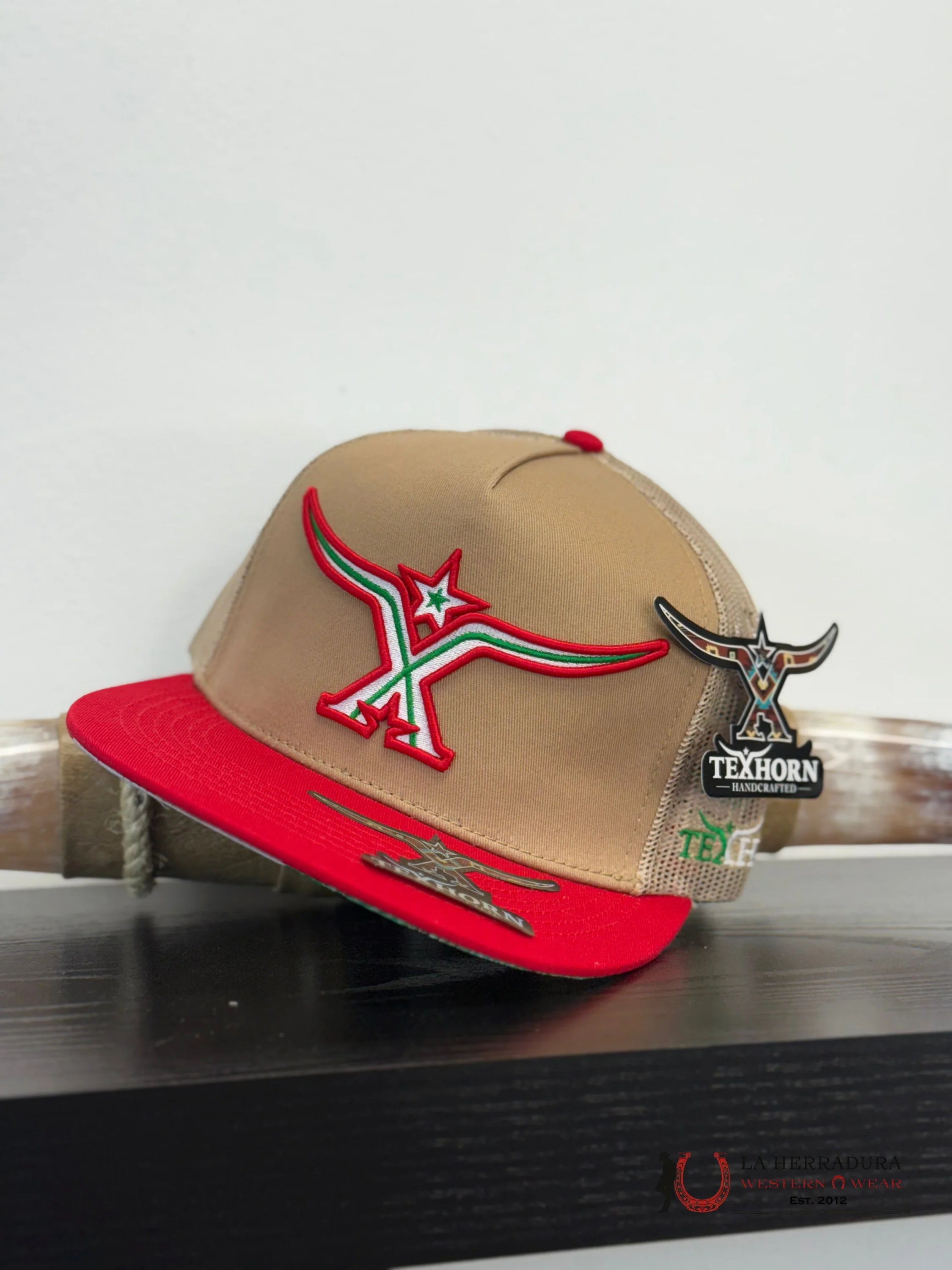 TEXAS HORN CAPS RED style 3