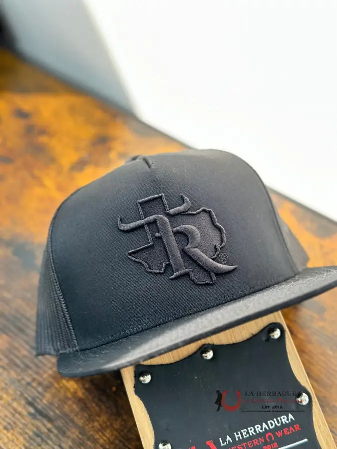 Texas Ranch All Black Cap Caps Mens Gorras Hombres